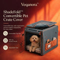 Veqanora™ ShadeFold Convertible Pet Crate Cover