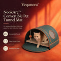 Veqanora™ NookArc Convertible Pet Tunnel Mat
